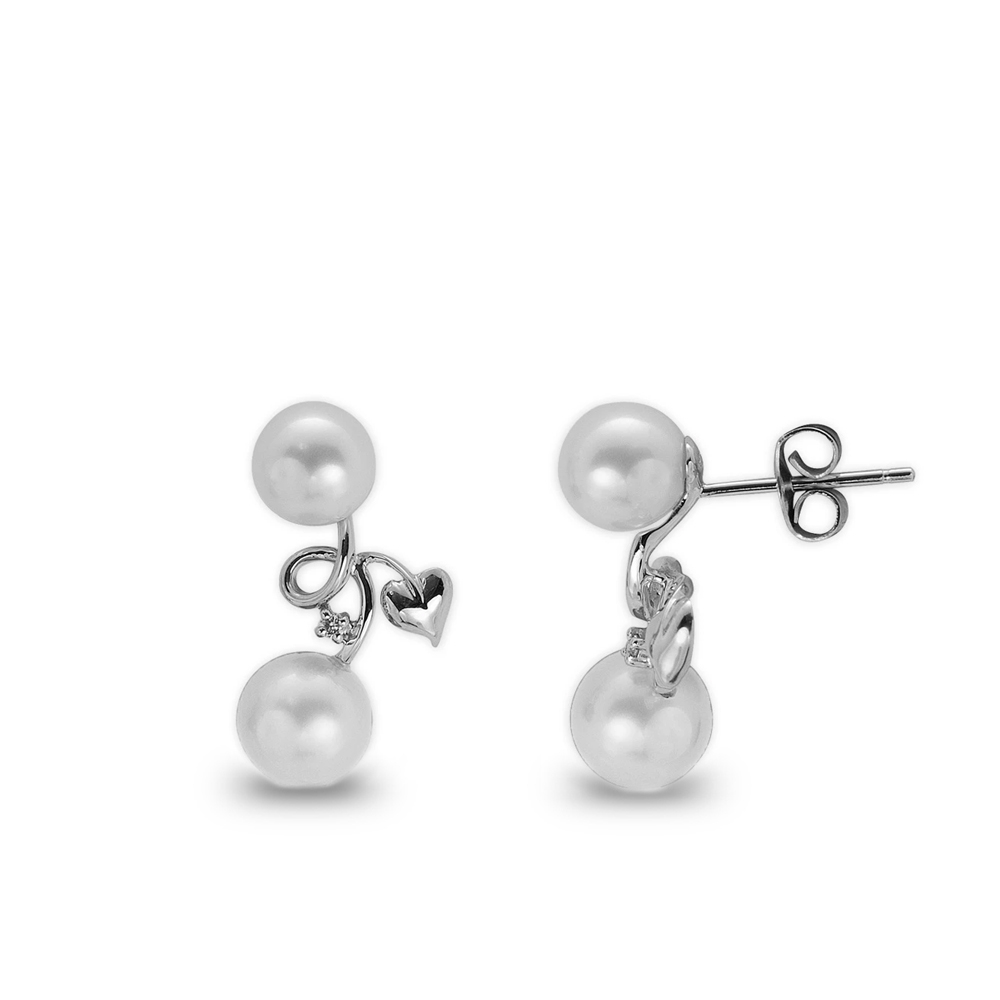 Pırlanta İnci Küpe