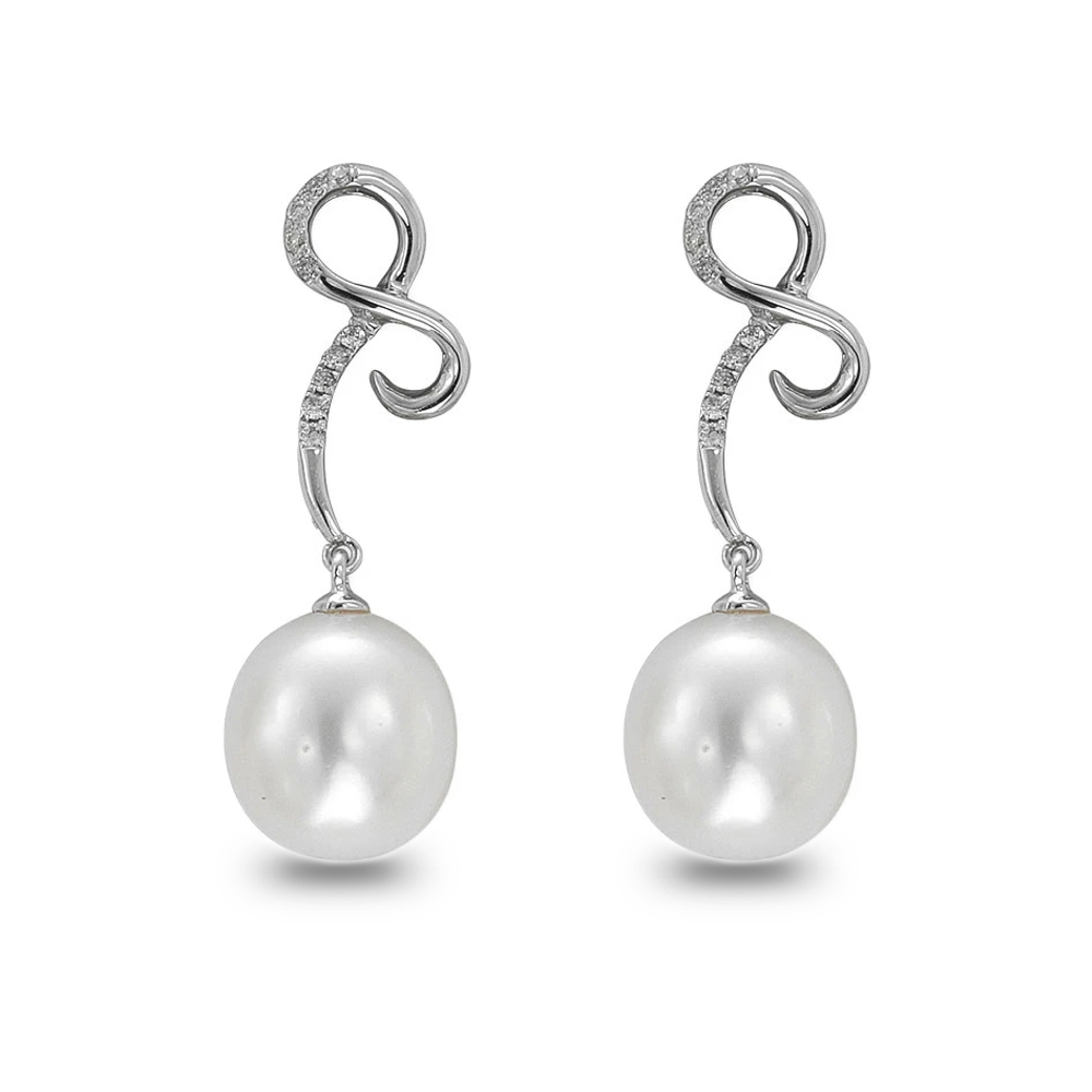 İnci Pırlanta Küpe