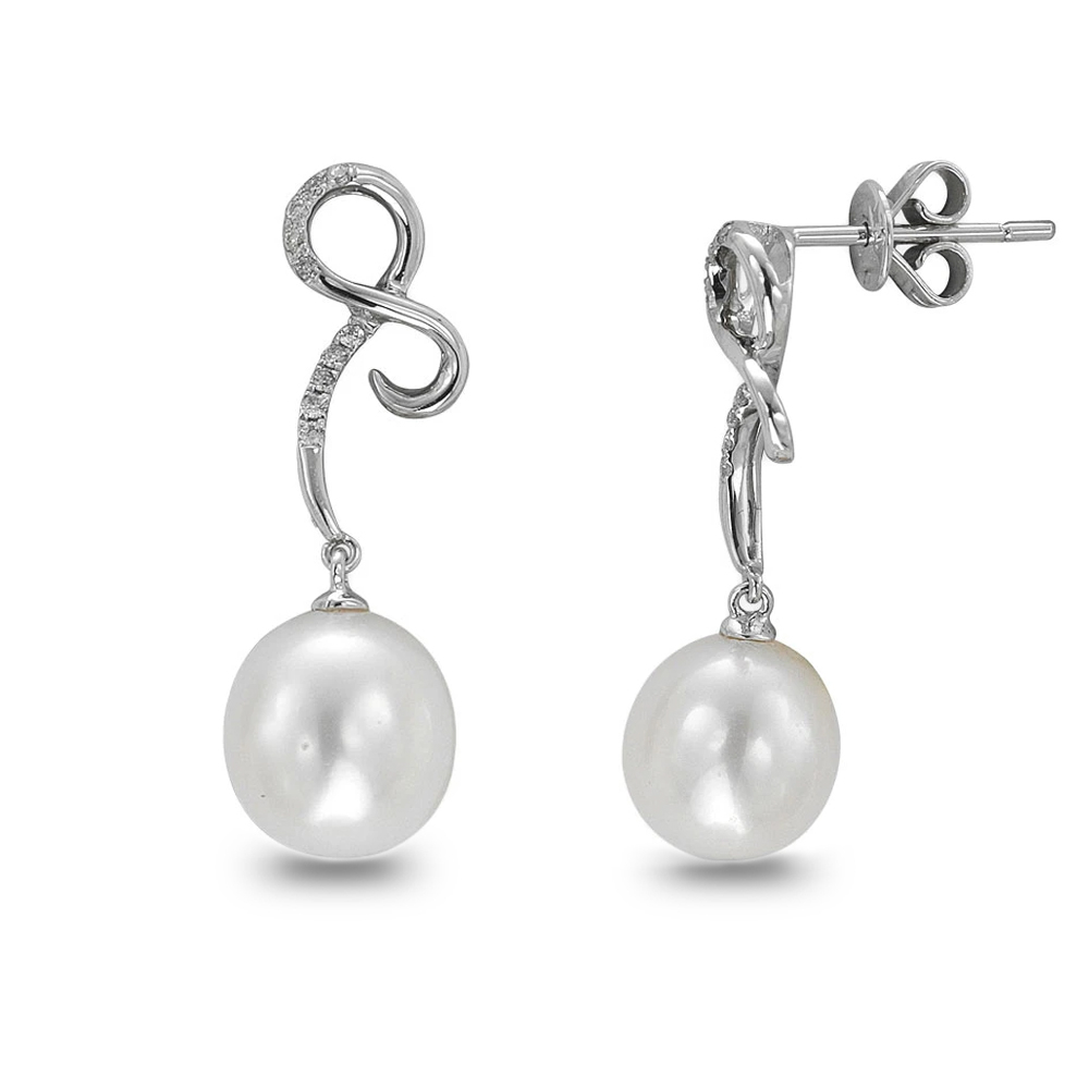 İnci Pırlanta Küpe