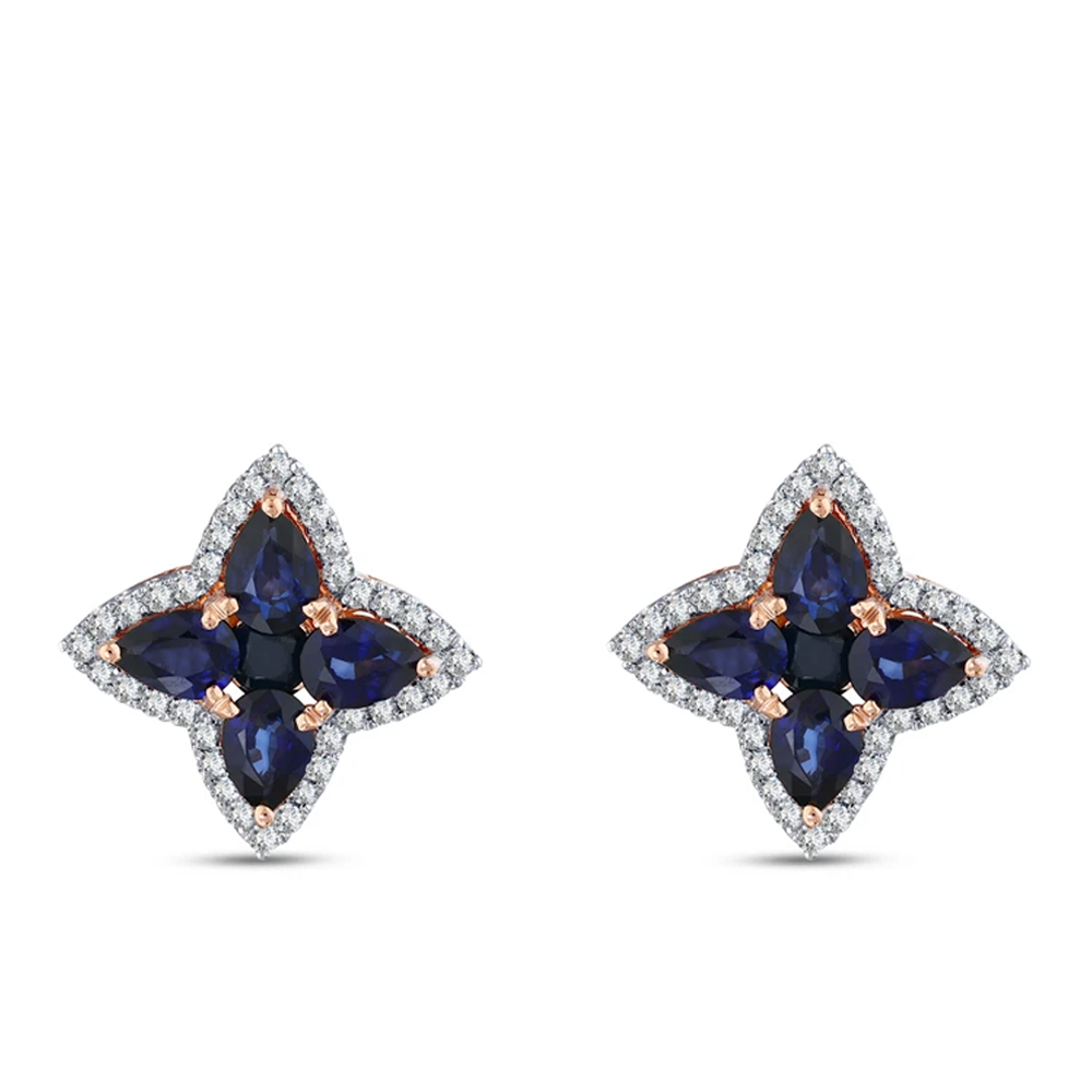 Şans Damla Safir Küpe