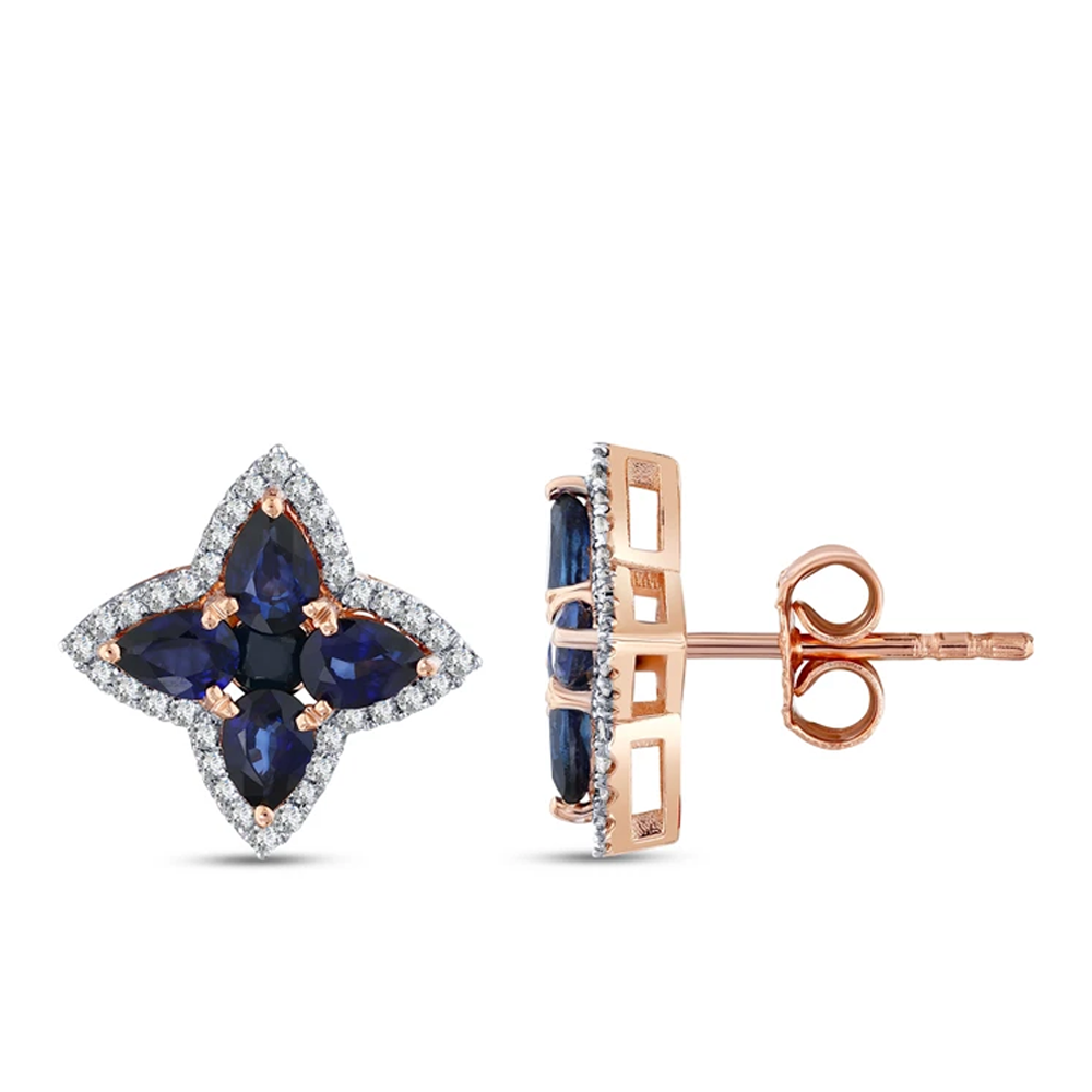 Şans Damla Safir Küpe