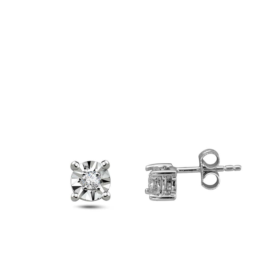 Pırlanta Tektaş Miracle Küpe (0.50 Ct. Görünüm)