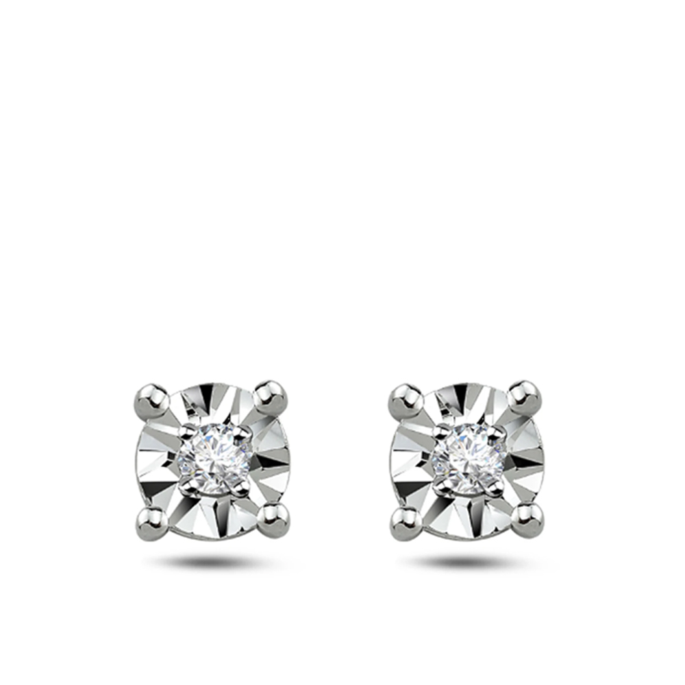 Pırlanta Tektaş Miracle Küpe (0.50 Ct. Görünüm)