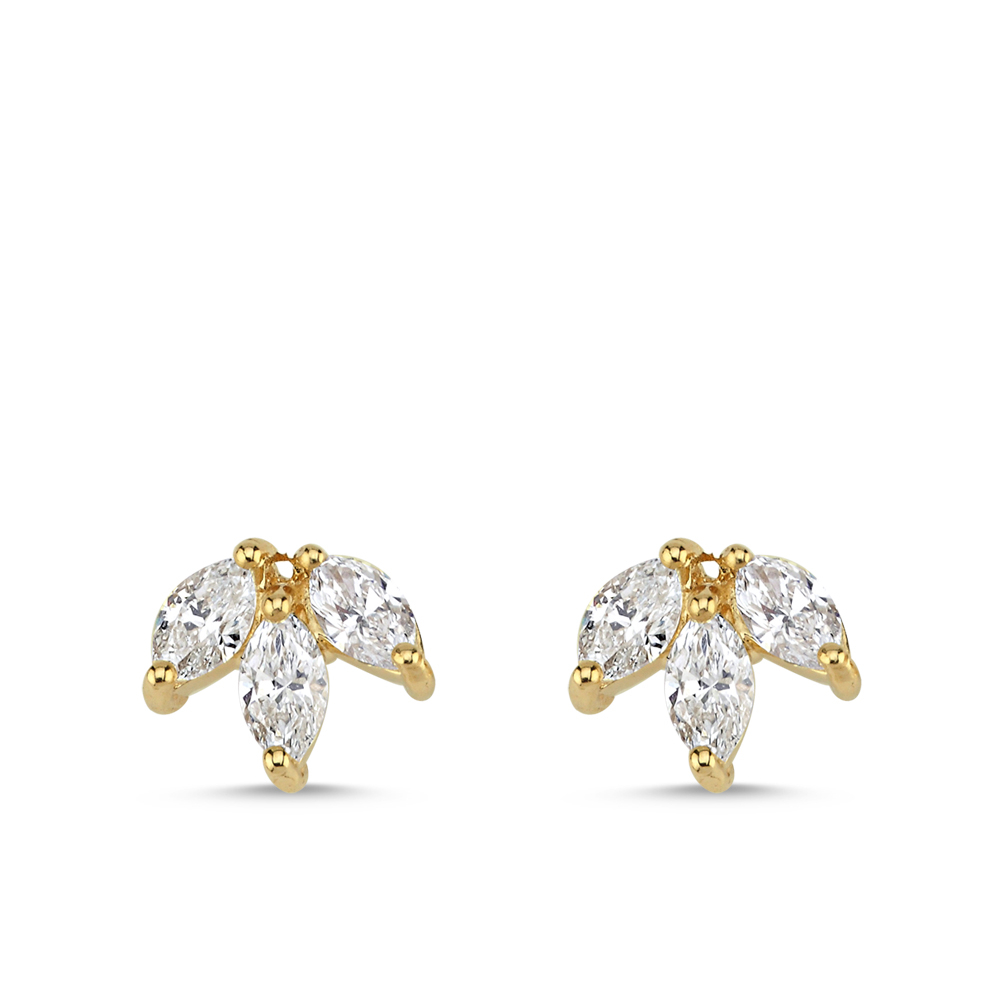 1.22 Karat Markiz Pırlanta Küpe