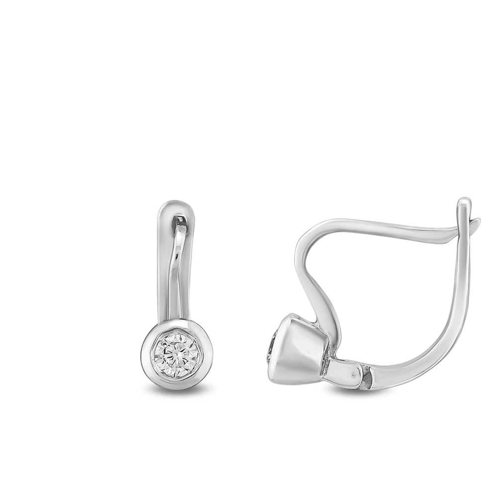 Pırlanta Tektaş Küpe