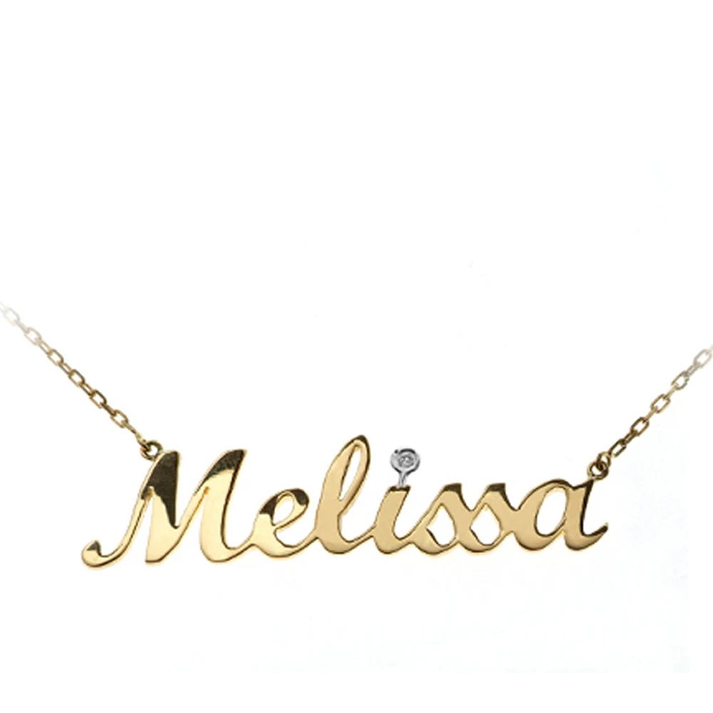 Pırlanta İsim Altın Kolye (İstenilen İsimde Yapılabilir)