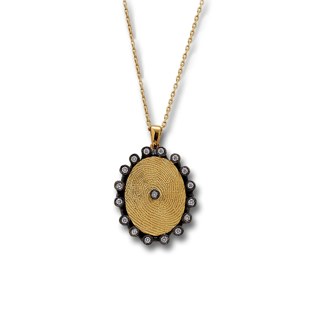 Pırlanta Parmak İzi Kolye