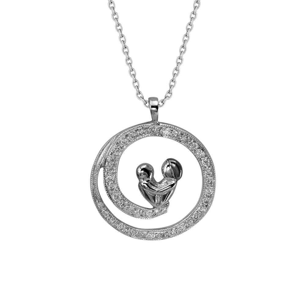 Pırlanta Anne ve Çocuk Kolye