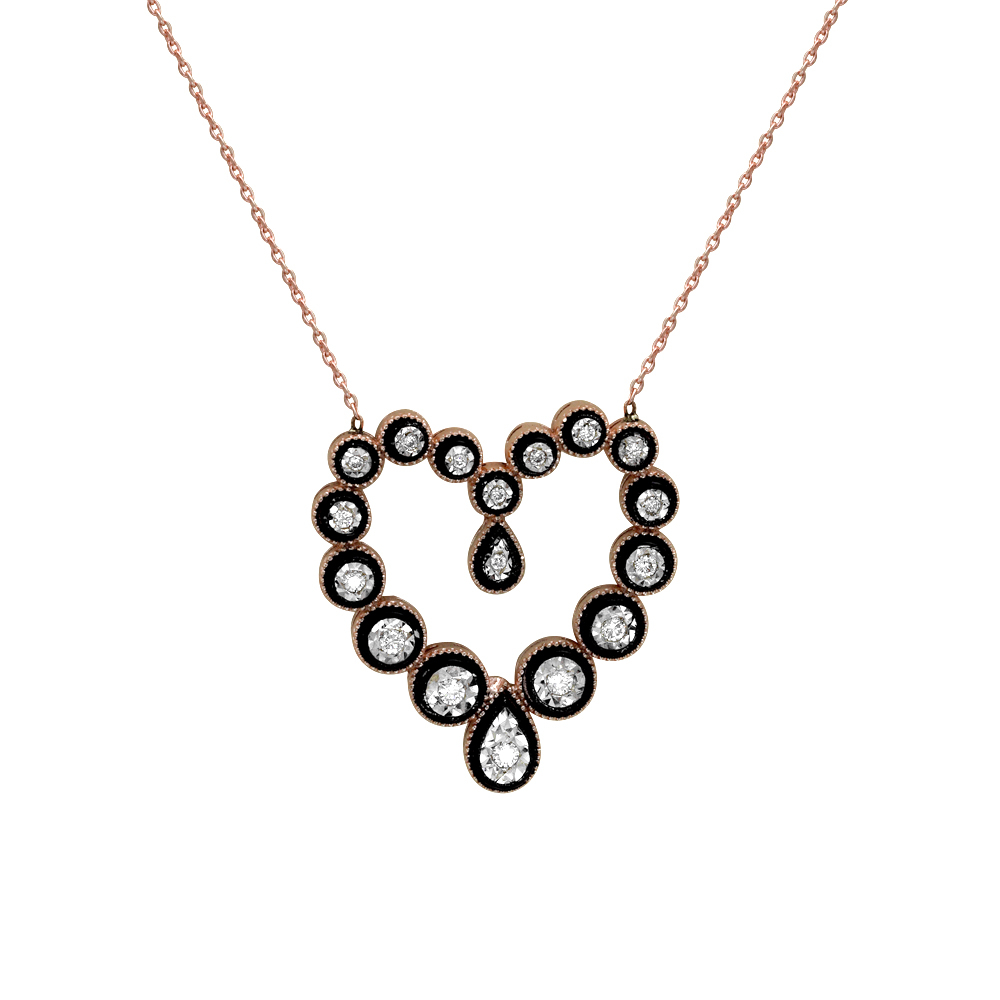 0.31 Karat Pırlanta Kalp Miracle Kolye