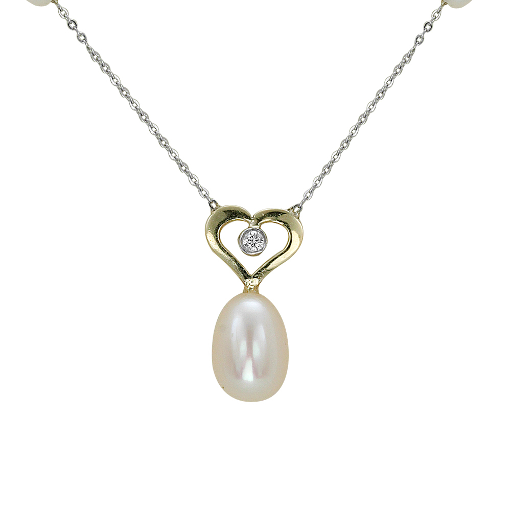 Pırlantalı İnci Kolye