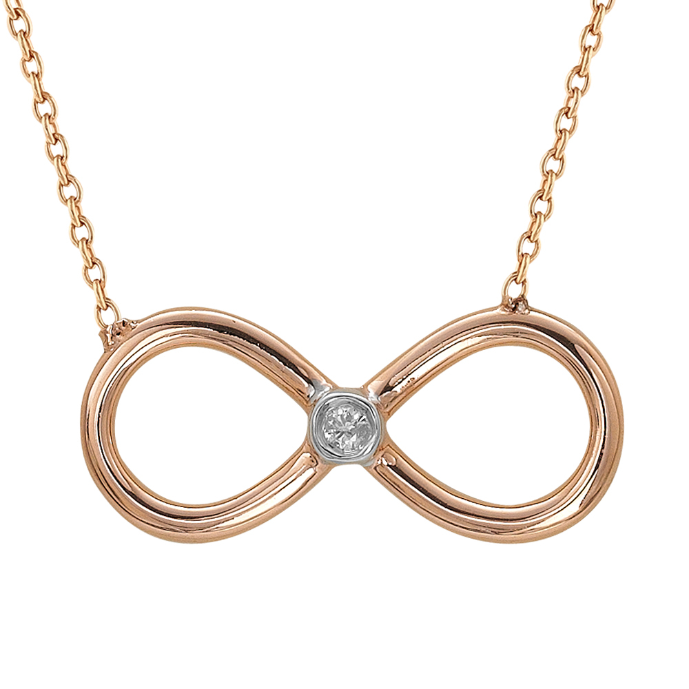 Pırlanta Sonsuzluk Gümüş Kolye