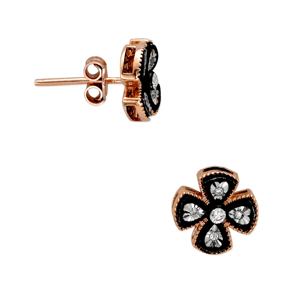 Çiçek Modeli Miracle Elmas Küpe