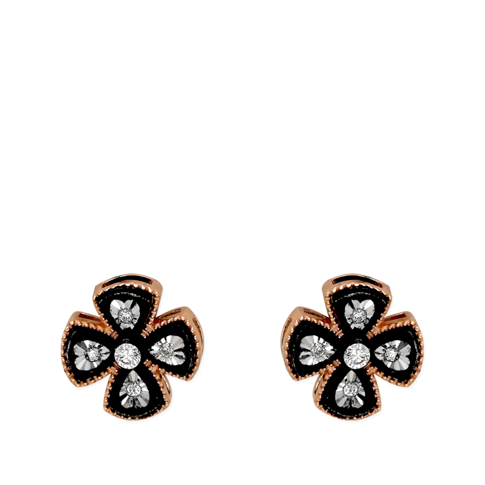 Çiçek Modeli Miracle Elmas Küpe