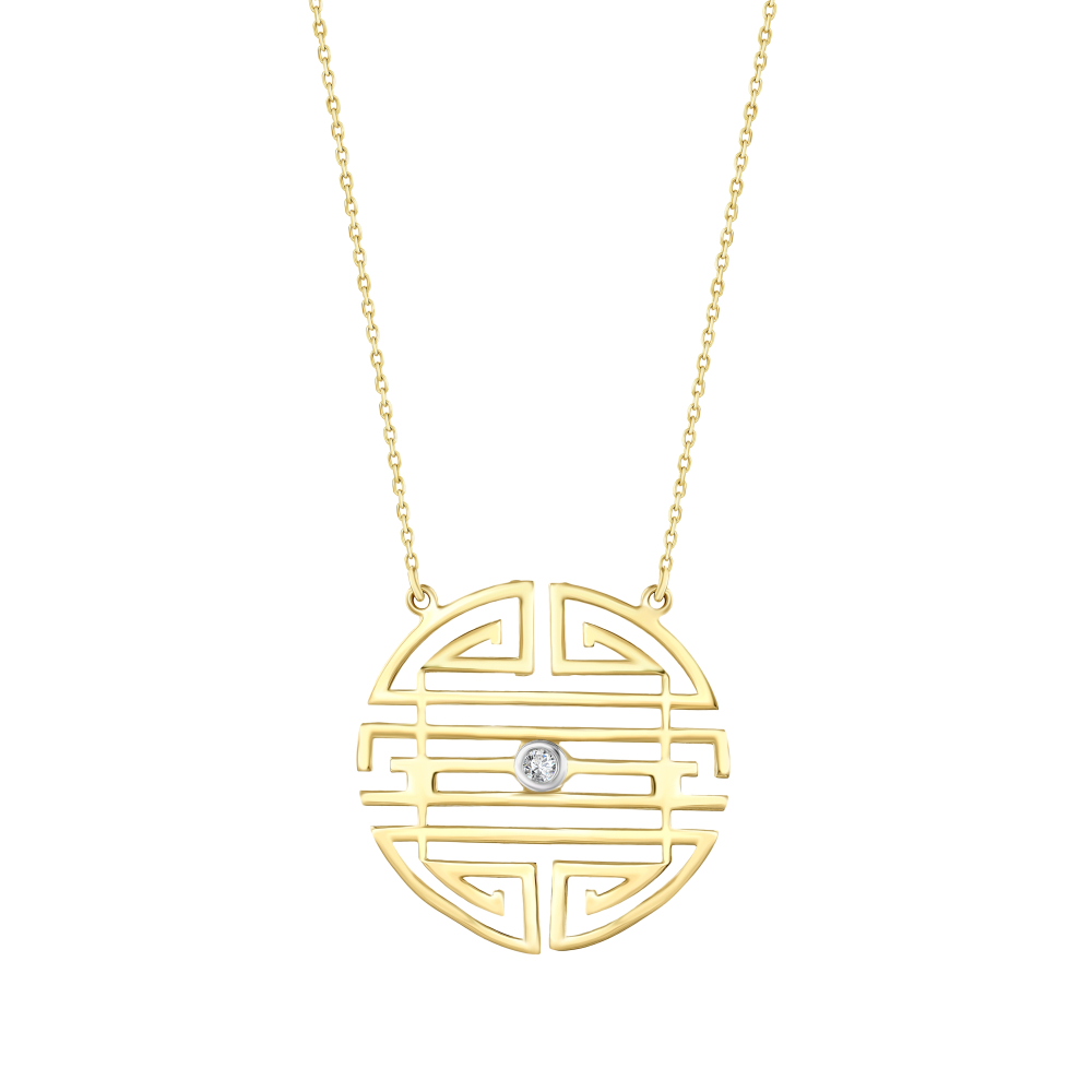 Kelt Sembolleri- Pırlanta Dostluk Sembolü Kolye