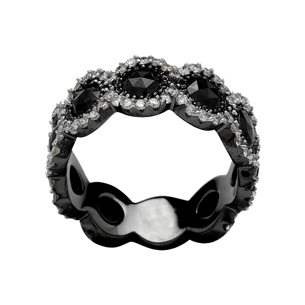 3.38 Karat Siyah Pırlanta Tamtur Yüzük