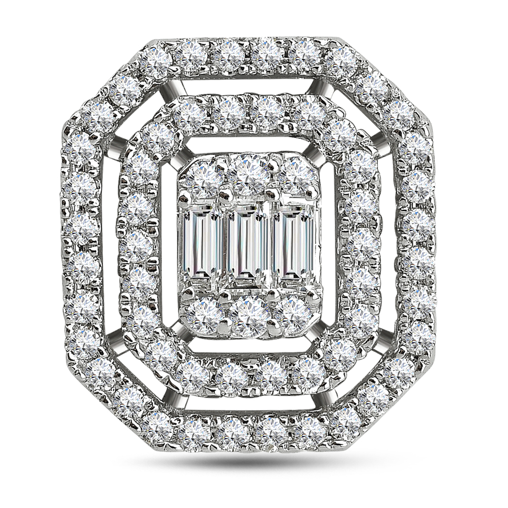 Pırlanta Fantezi Baget Küpe