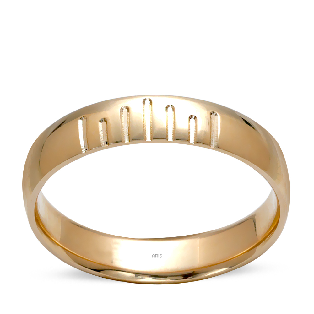 Evlilik Alyansı Pırlantalı Kadın Modeli (4mm)