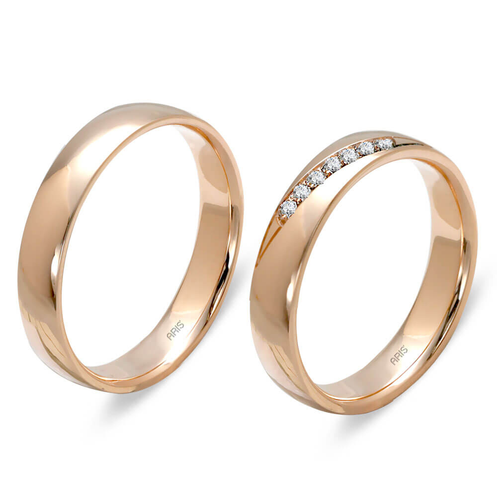 Evlilik Alyansı Pırlantalı Kadın Modeli