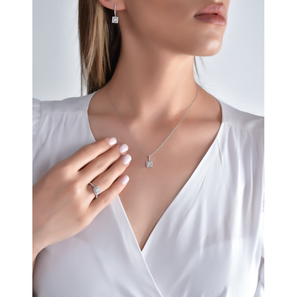 Pırlanta Fantezi Prenses Kolye