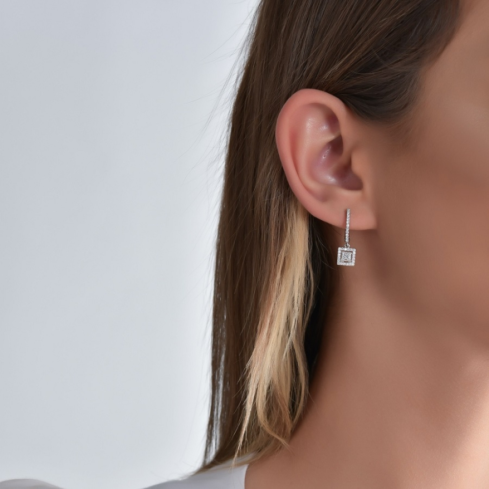 Pırlanta Fantezi Prenses Küpe