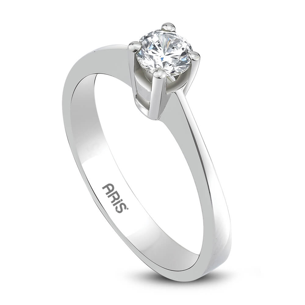 0.30 Karat Pırlanta Tektaş Yüzük Carpi