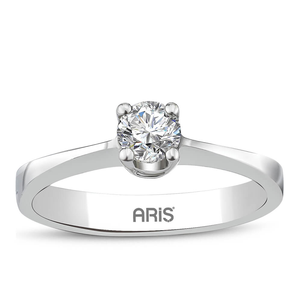 0.30 Karat Pırlanta Tektaş Yüzük Carpi