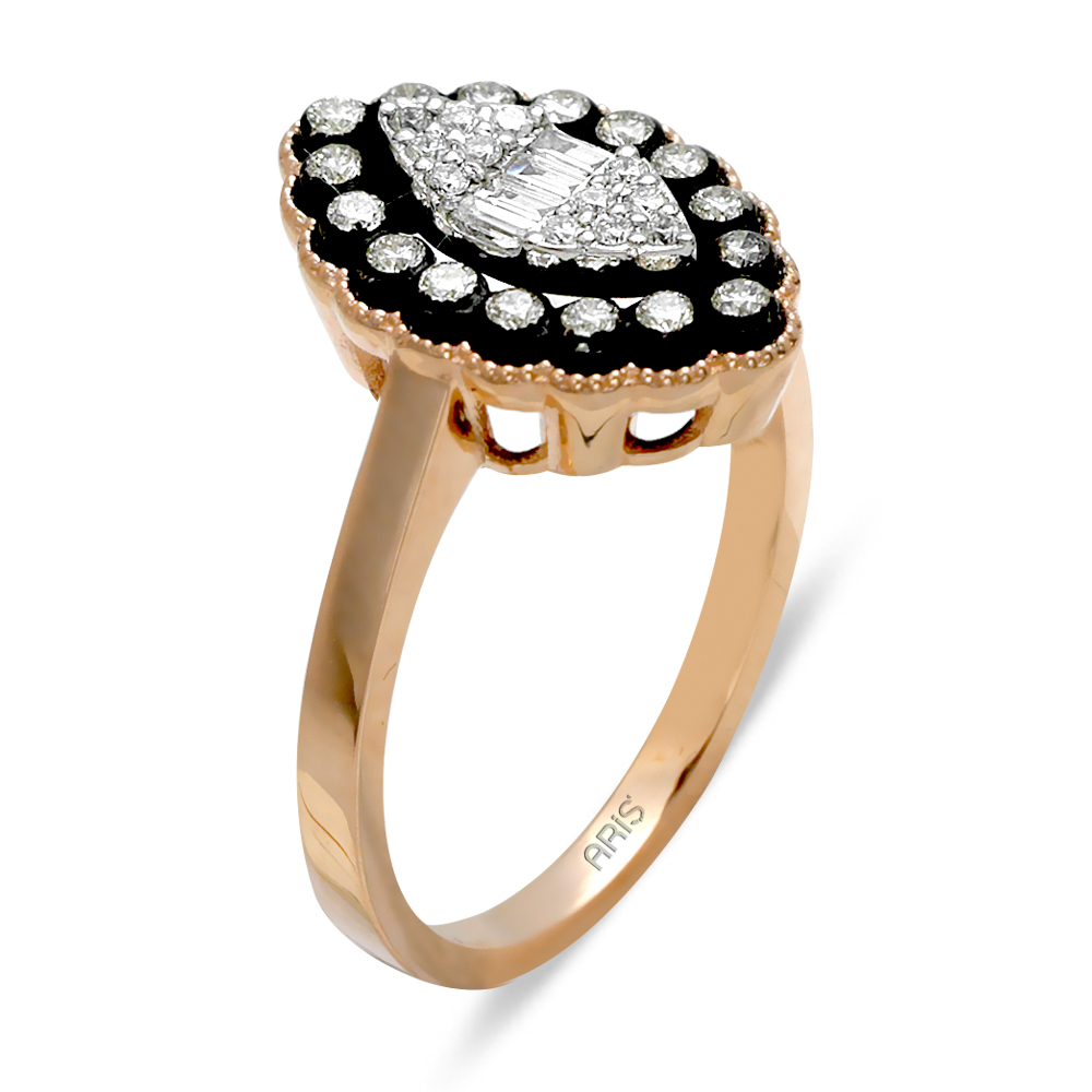 Elmas Markiz Tasarım Baget Yüzük