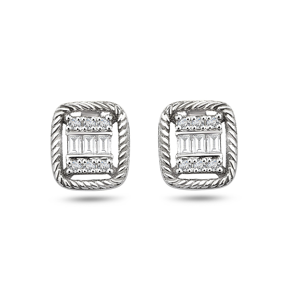 Pırlanta Baget Küpe