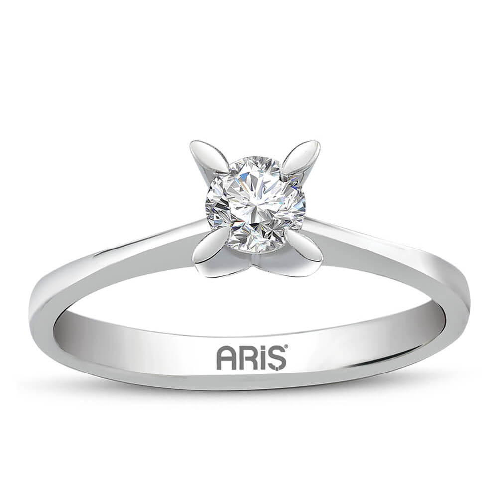 0.35 Karat Pırlanta Tektaş Yüzük Malaga