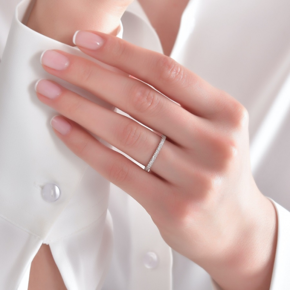 0.27 Karat Pırlanta Yarımtur Yüzük