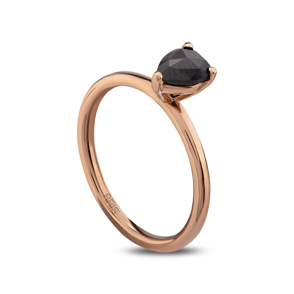 Damla Siyah Pırlanta Yüzük