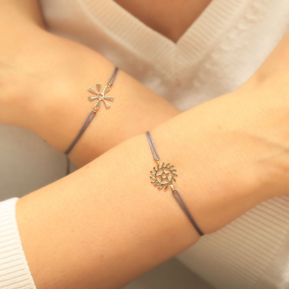 Bilge Sembolü Altın Bileklik (Ananse Ntontan)