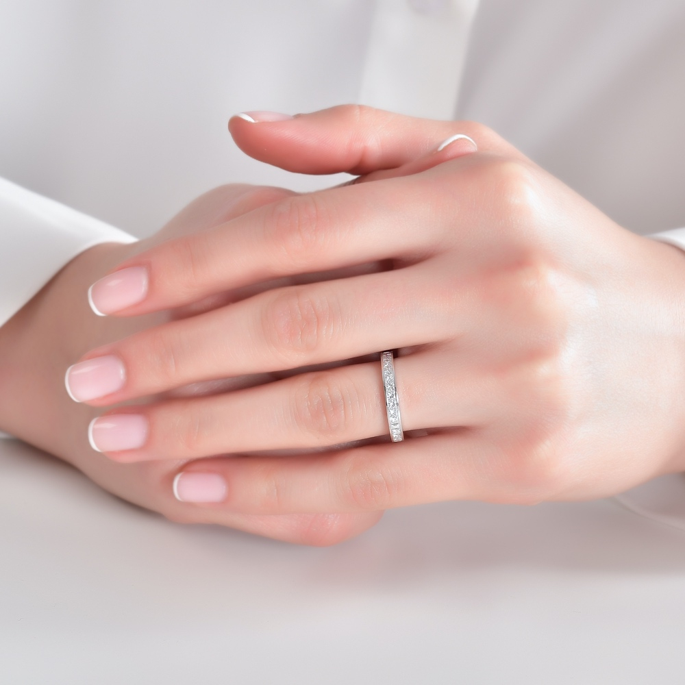 1.74 Karat Pırlanta Prenses Tamtur Yüzük