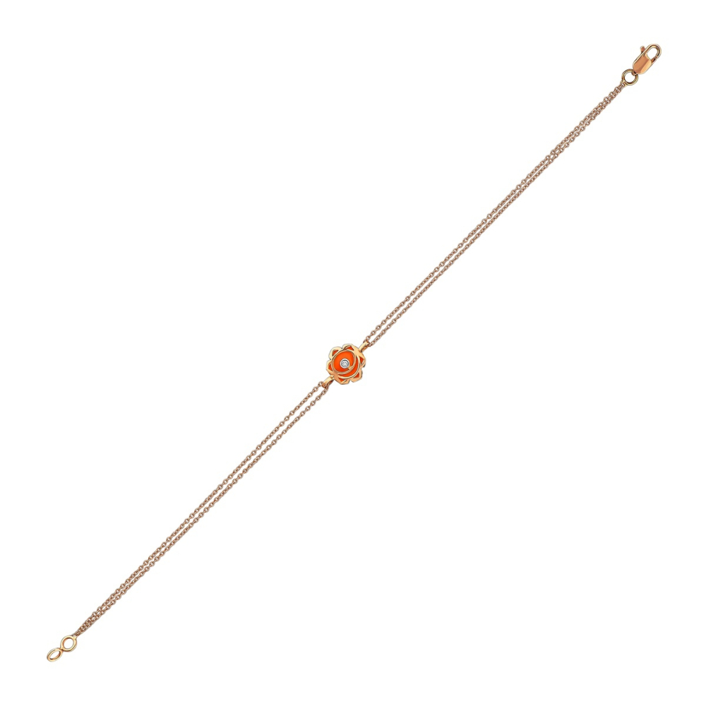 Pırlantalı Sakral Çakra (Svadhistana) Bileklik Mineli