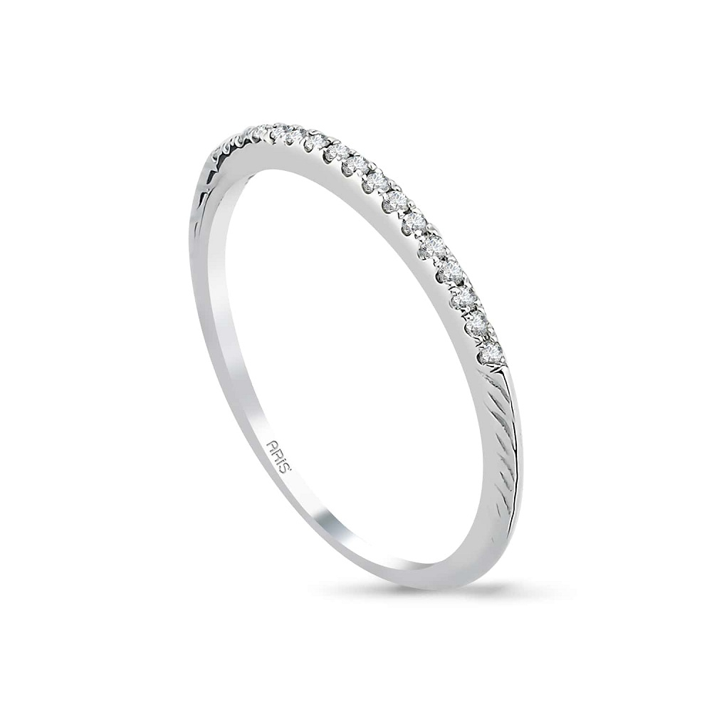 0.06 Karat Pırlanta Yarımtur Alyans