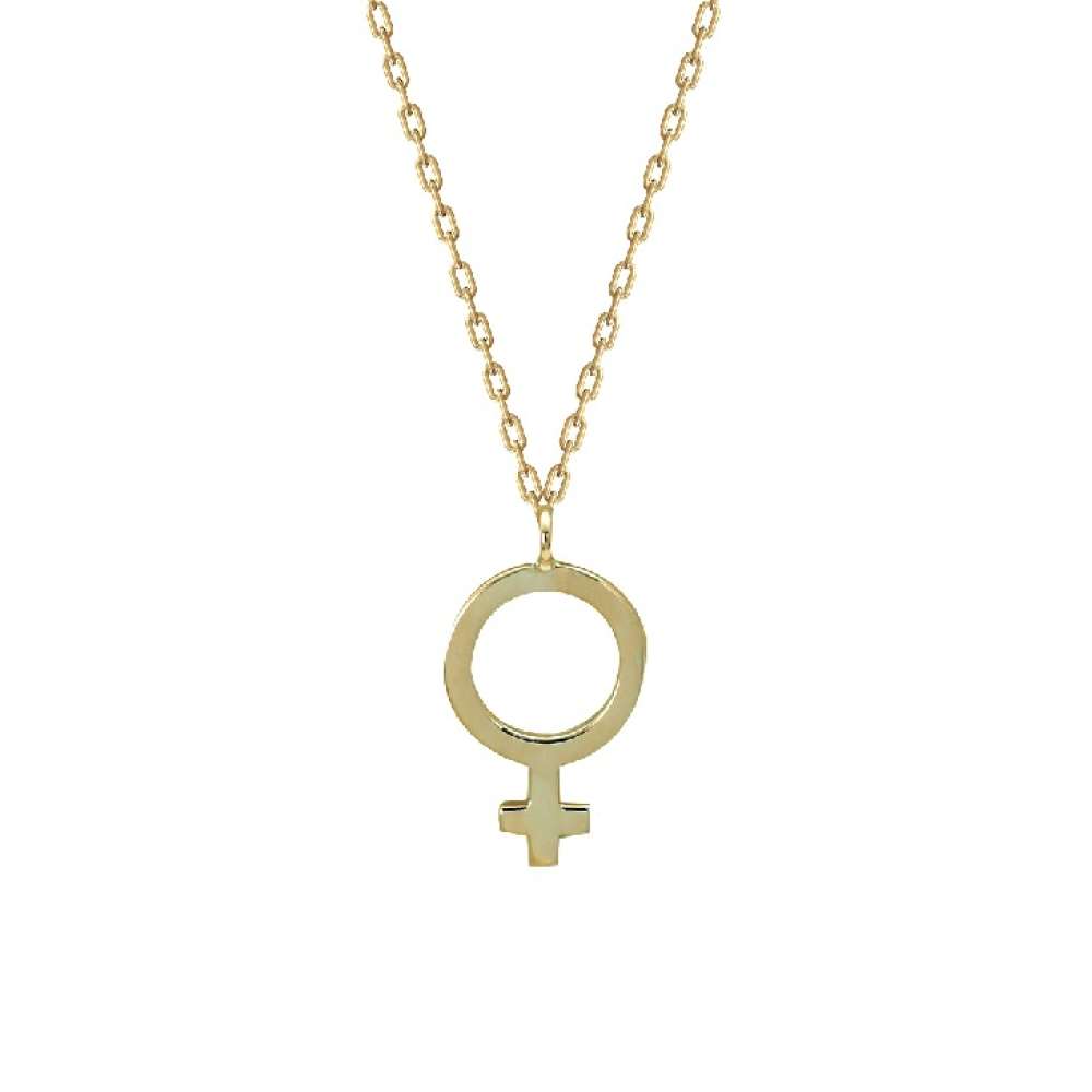 Venüs Gezegen Altın Kolye