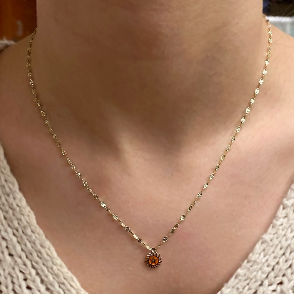 Altın Değişim Sembolü Boomerang İtalyan Kolye (Sesa Wo Suban)