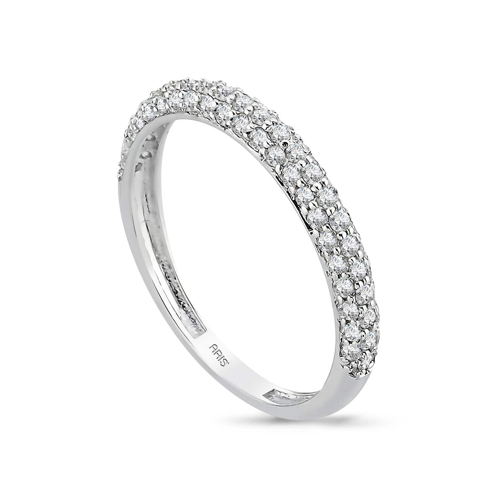 0.50 Karat Pırlanta Yarımtur Yüzük