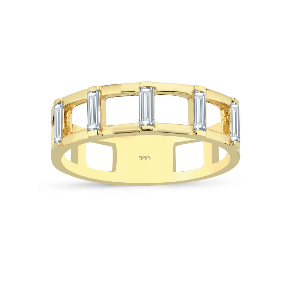 0.33 Karat Pırlanta Tamtur Baget Yüzük