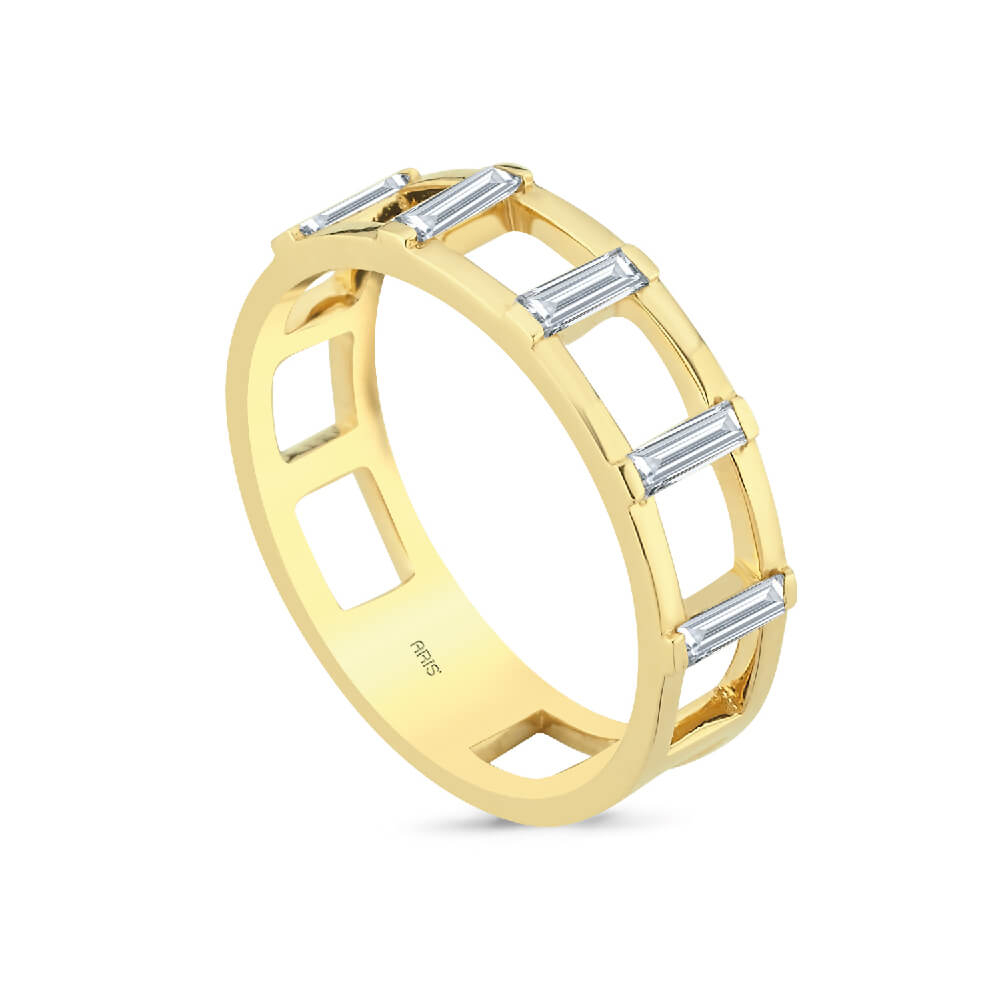 0.33 Karat Pırlanta Tamtur Baget Yüzük