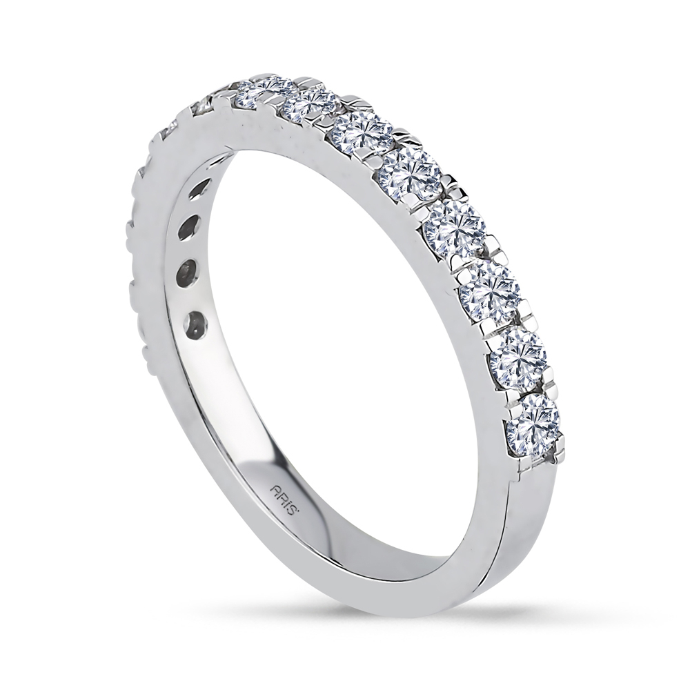 0.90 Karat Pırlanta Yarımtur Yüzük