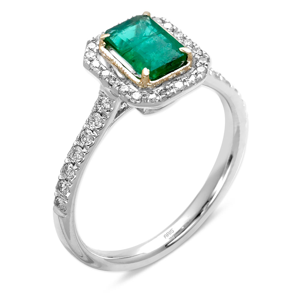 1.15 Karat Pırlanta Zümrüt Yüzük