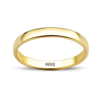 Bombeli Klasik Altın Alyans (3 mm) Erkek Modeli