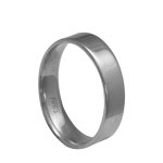 Platin Düz Alyans (4 mm) Kadın Modeli