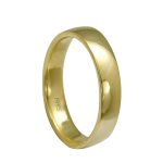 Klasik Bombeli Altın Alyans (4 mm) Kadın Modeli