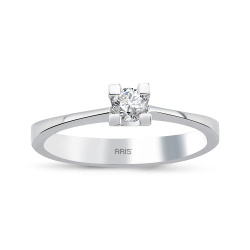 0.17 Karat Pırlanta Tektaş Yüzük Lazio