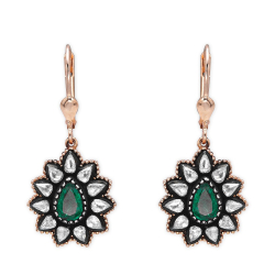 Zümrüt Elmas Küpe