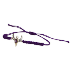 Bilgelik Meleği Ametis Altın Bileklik