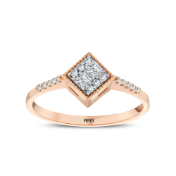 Prenses Effect Pırlanta Yüzük