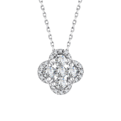 Pırlanta Yonca Kolye